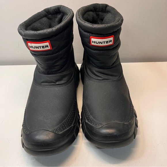 Hunter Intrepid Short Snow Boots, Black, size 7 - Picture 5 of 12